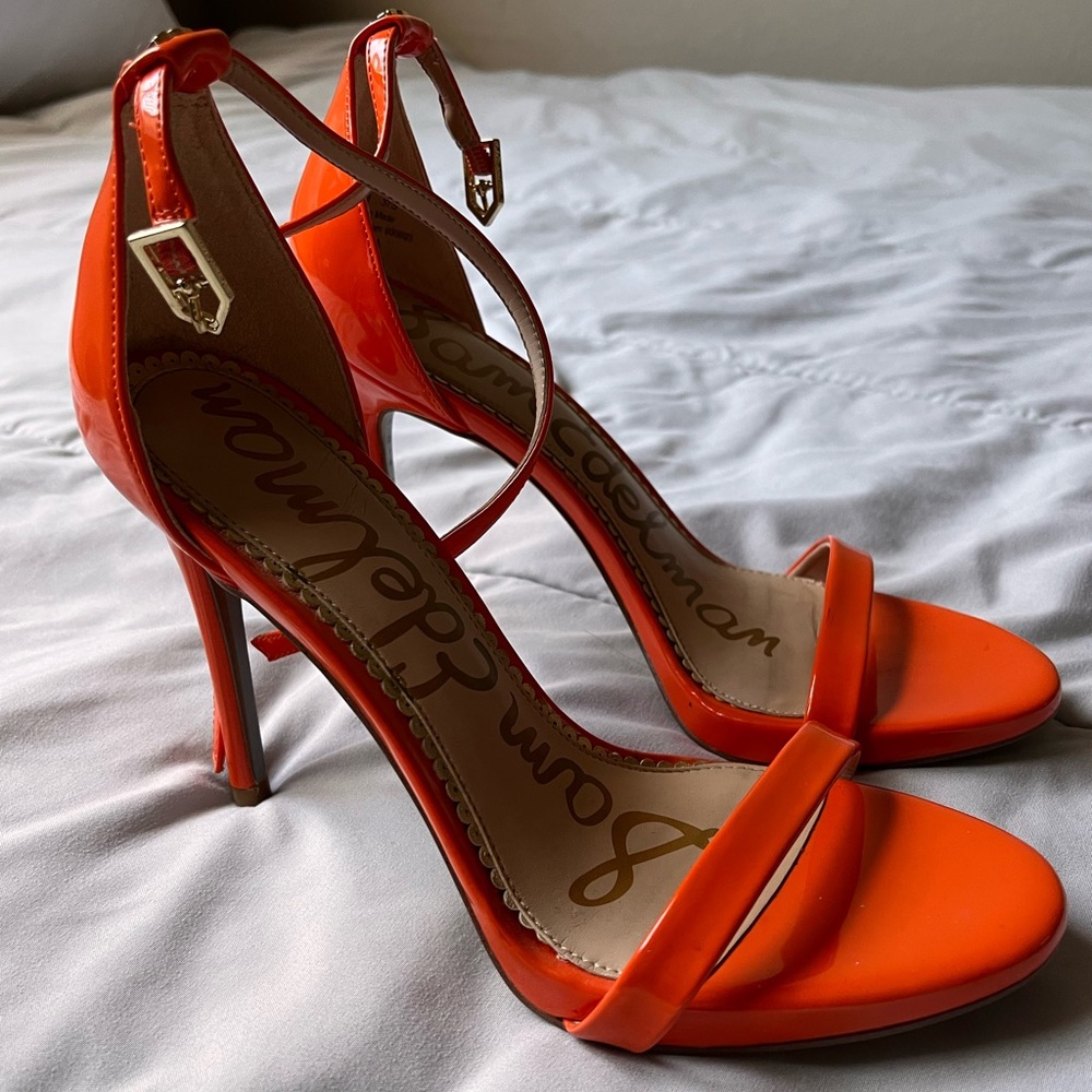Sam Edelman Orange Heels